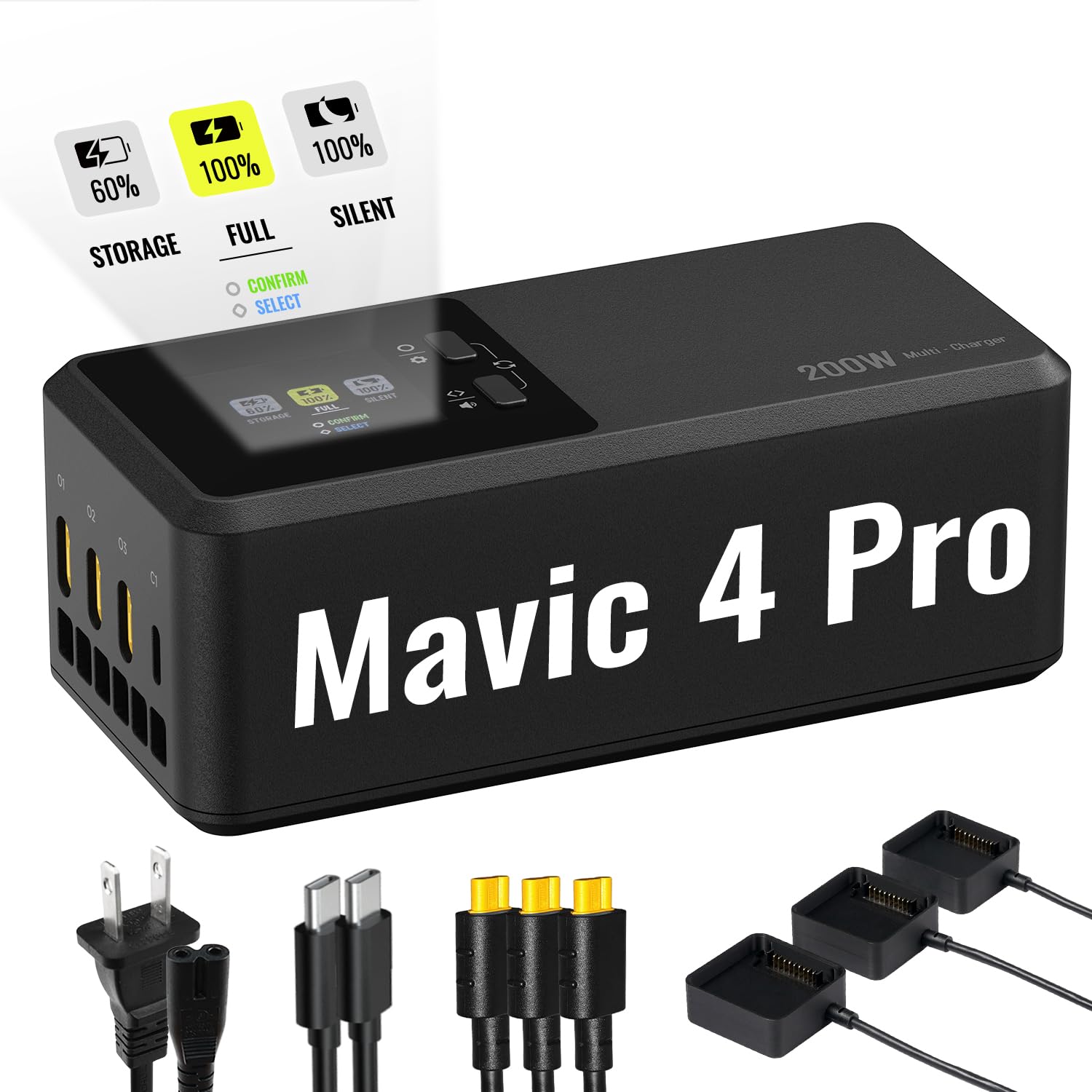 Amazon.com: LKTOP 200W Mavic 4 Pro Parallel Charging Hub for DJI